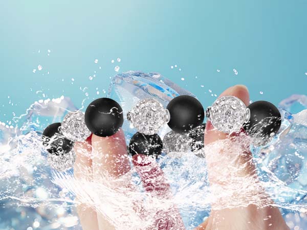 silicone Beads Black