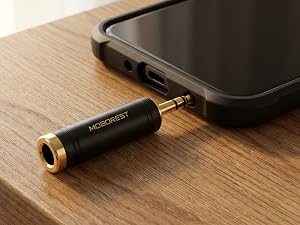 3.5mm to 1/4'' Stereo Audio Adapter, 3.5mm to 1/4'' (6.35mm) Headphone Adapter