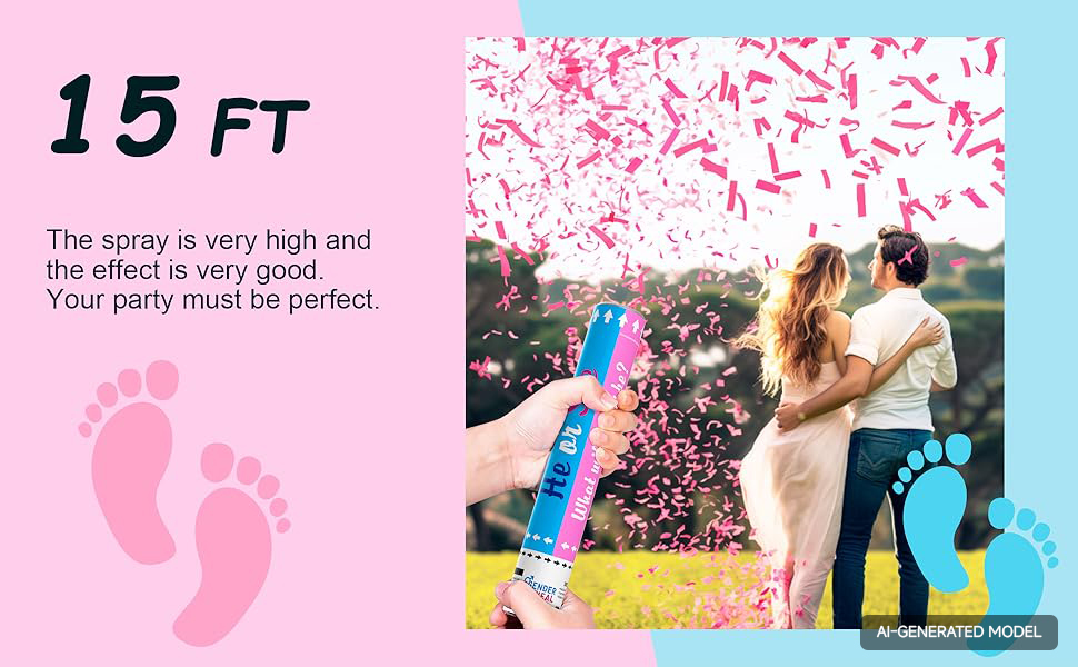 Gender Reveal Confetti Cannon