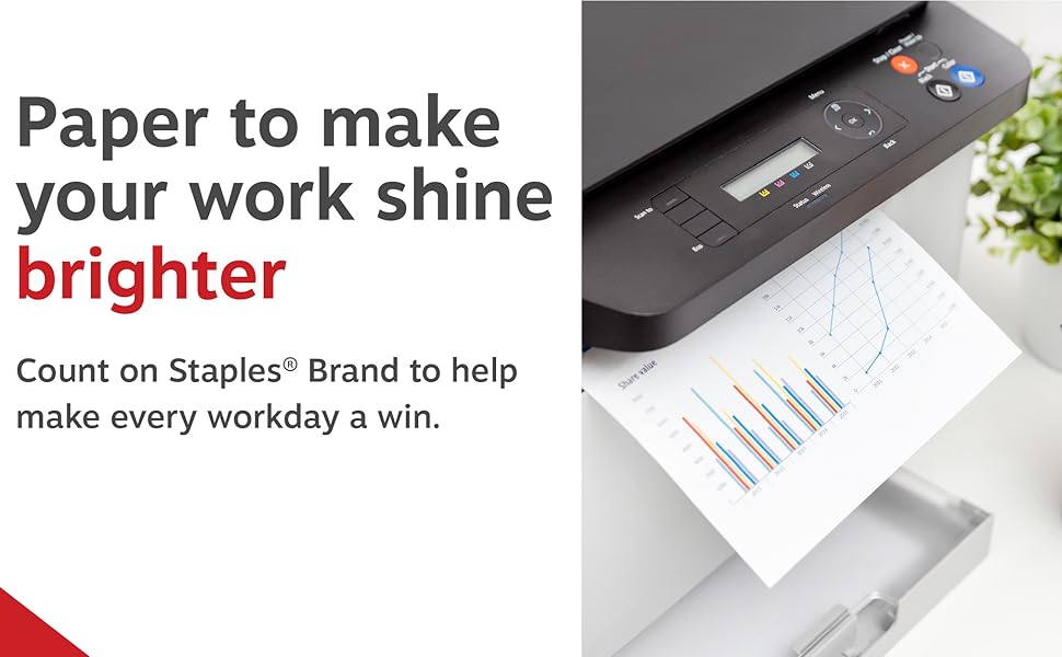 staples copy paper, copy paper, multipurpose copy paper, multipurpose paper, printer paper