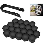 Yiwview 20PCS 19mm Hexagonal Lug Nut Covers, Rust-proof Wheel Bolt Protector Caps with Removal To...