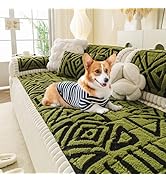 OTOB Couch Covers for Pets Washable Anti-Slip Pet Couch Cover, Boho Geometric Jacquard Plush Dog ...