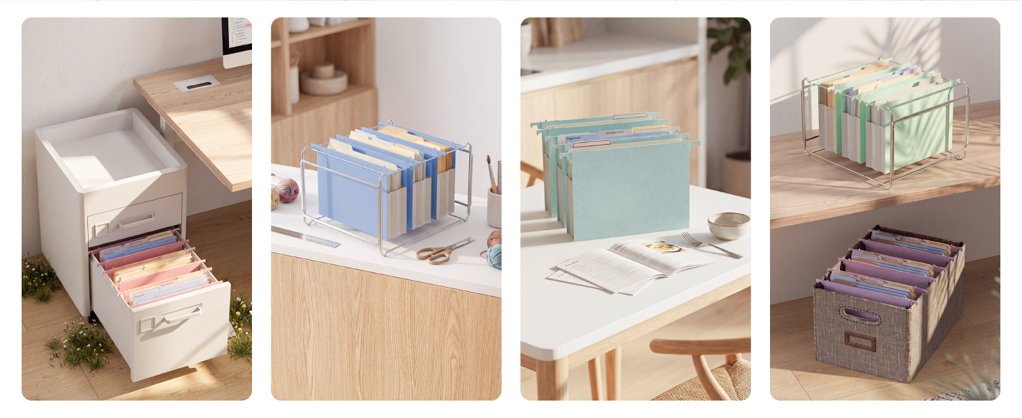 Wheat Straw Expanding Hanging File Folders