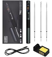 EC Buying T90A Intelligent Soldering Iron Set 3 Type Tip Adjustable Temperature 140W Fast Heating...