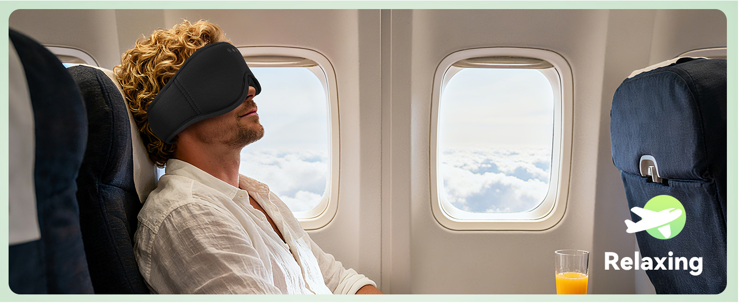 BeMyLady Bluetooth sleep mask headphones feature a 3D contoured design