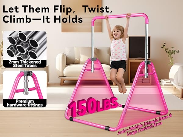 gymnastic bars for kids at home