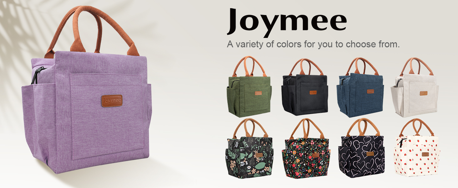 joymee lunch bag women insulated lunch box cooler lunch box large purple lunch bag man lunch tote