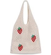 Sightor Crochet Tote Bag, Mesh Beach Bag Knit Summer Hobo Bag Vacation Boho Tote Bag for Women
