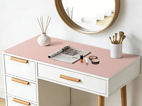 pink desk mat