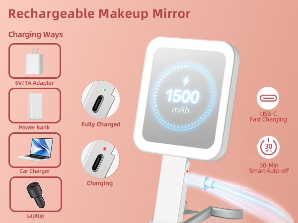 rechargeable mirror