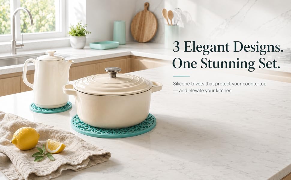 silicone trivets that protect your countertop