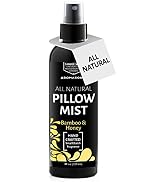 Aromasong Bamboo & Honey Pillow Spray - All Natural Calming Linen & Bedtime Mist for Deep Sleep -...