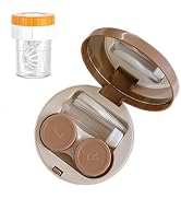 YKuzLx Contact Lens Case with Cleaner Washer,Contact Case with Mirror Tweezers Remover Tool Solut...
