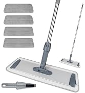 Silkyhose Microfiber Mops Floor Cleaning Mop, Flat Floor Mop for Hardwood, Vinyl, Tile Cleaning, ...