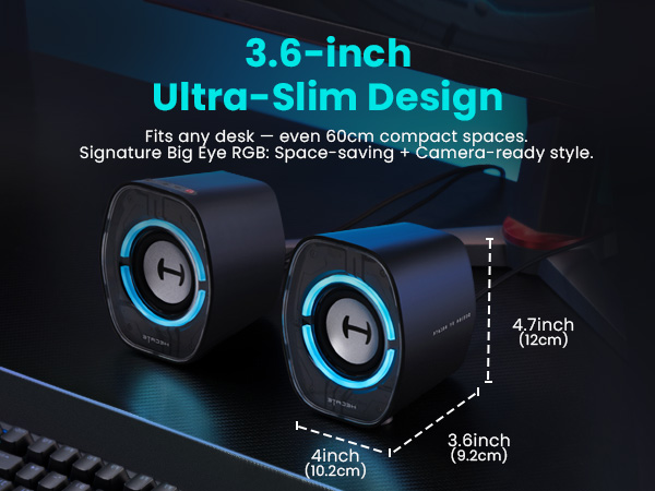 3.6-inch Ultra-Slim Design