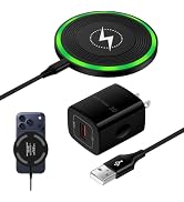 15W Wireless Charger Fast Charging Pad with Adapter for Samsung Galaxy S26 | Android Phone Charge...