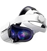 Kuject Design 3-in-1 Adjustable Head Strap for Oculus/Meta Quest 2, Replacement for Elite Strap, ...