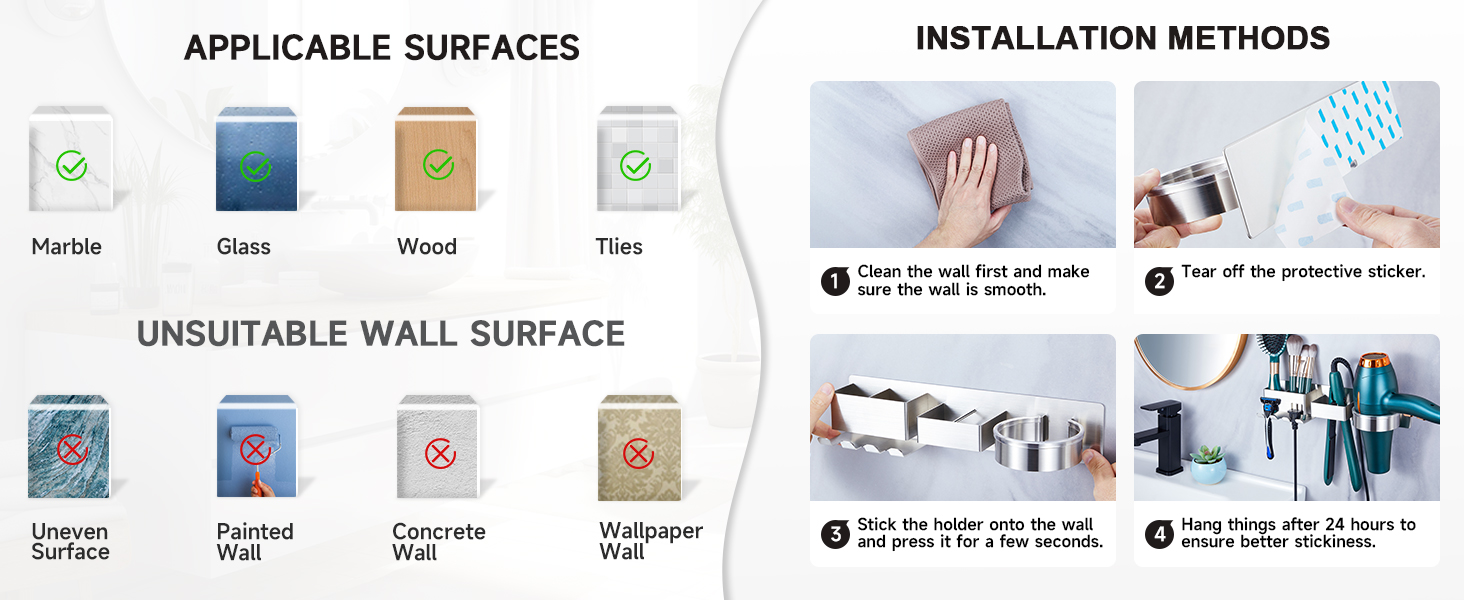 Hairdryer Holder Wall Mounted