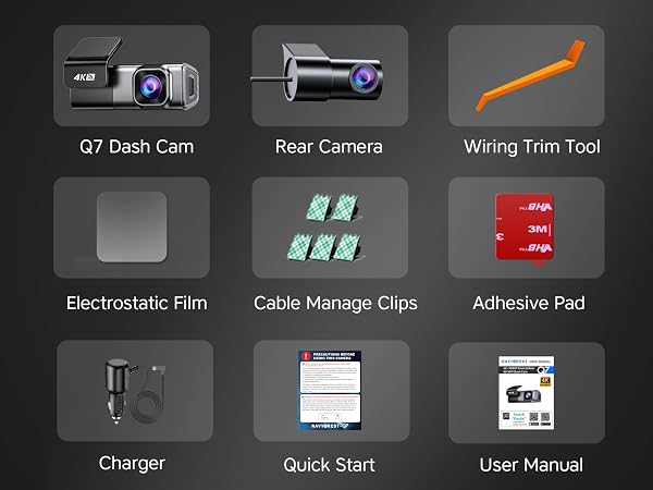 dash cam front and rear