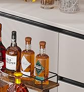 Homode Liquor Bottle Display Shelf, Coffee Syrup Rack Organizer, 3 Tier Wine Rack Countertop, Hom...