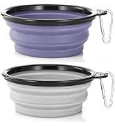 Dog Bowl Pet Collapsible Bowls, 2 Pack Collapsible Dog Water Bowls for Cats Dogs, Portable Pet Fe...