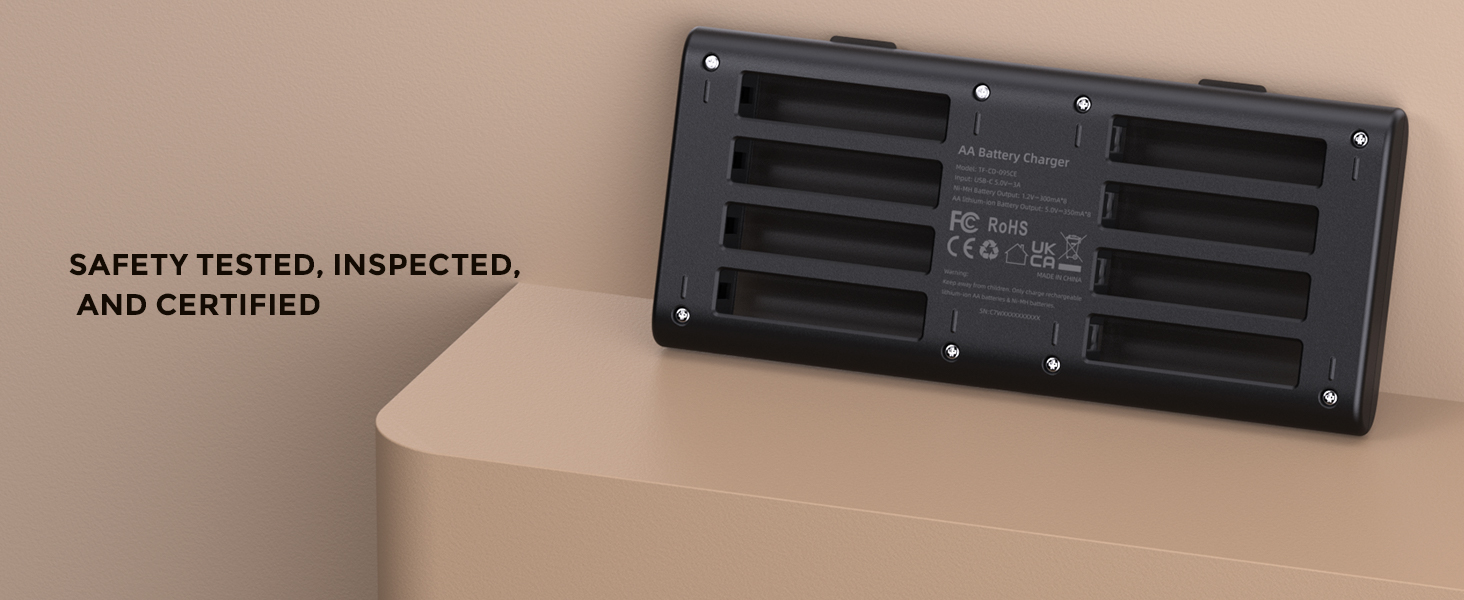 rechargeable aa NIMH batteries charger
