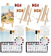 Soleeya 2 Set Acrylic Paint Sets for Adults, Canvas Painting Kit, Paint Kits for Adults, Canvas a...