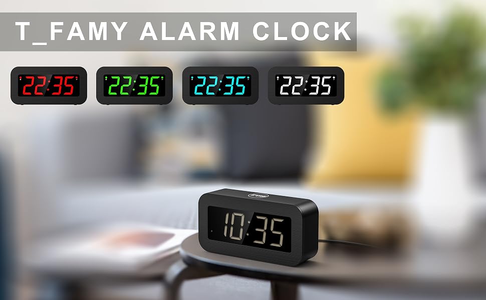 digital alarm clock plug in
