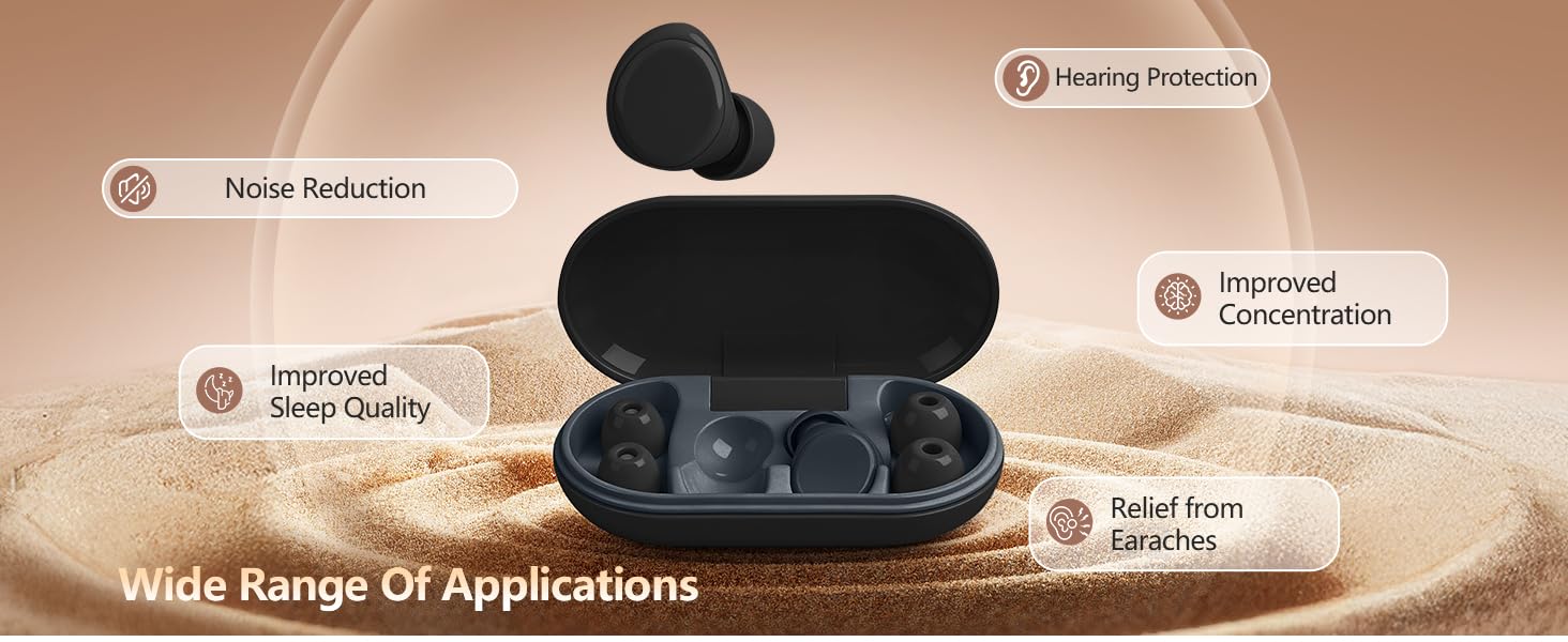 36dB Silicone Ear Plugs for Noise Reduction