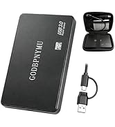 GODBPNYMU External Hard Drive 500GB HDD USB 3.0 Portable Storage for PC, Laptop, Mac, Xbox, PS4 –...