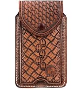 Tourbon Genuine Leather Cell Phone Holster for Belt with Loop Waist Pouch Flip Case Sheath Phones...