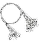 AMYSPORTS Stainless Steel Fishing Leader Saltwater Steel Rigs Fishing Leaders Lure Freshwater Sna...