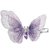 She's Original Gradient Embroidery Butterfly Hair Clip for Women, High-End Hair Accessories, Side...