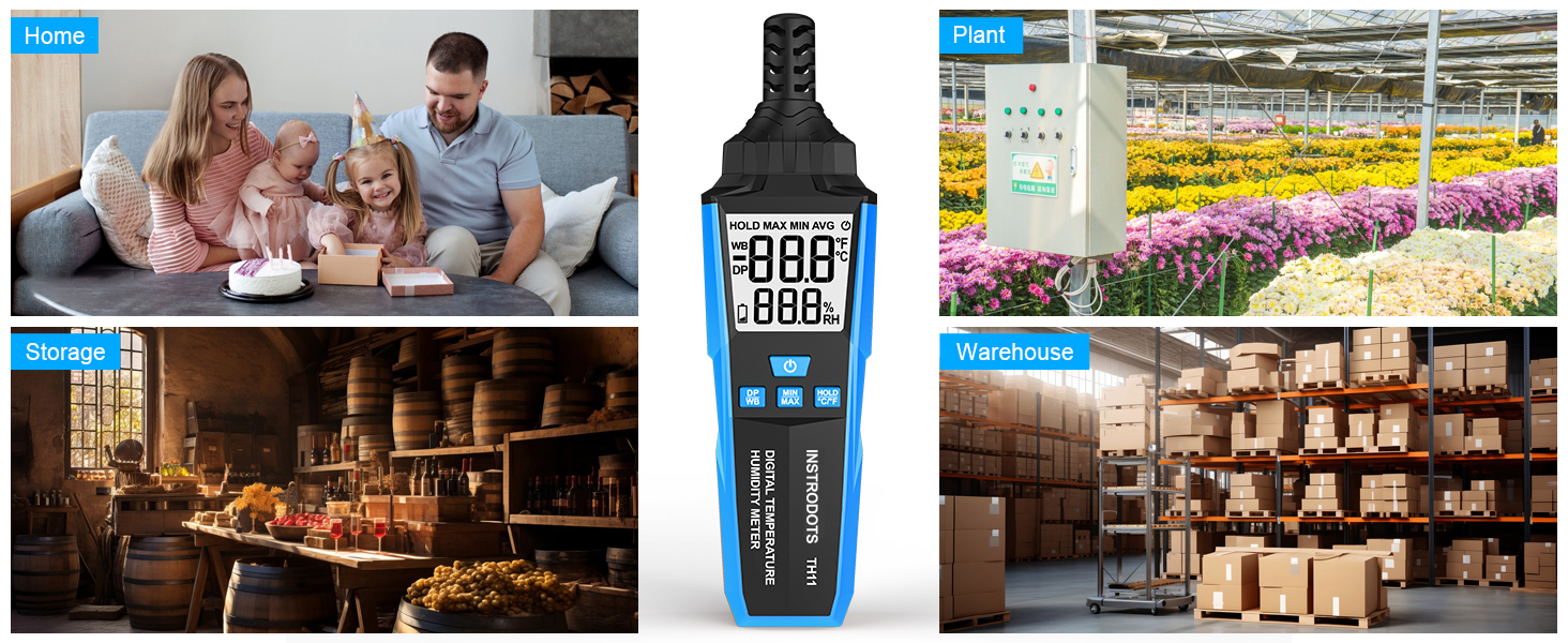 humidity meter digital thermometer hygrometer humidity sensor temperature humidity monitor gauge