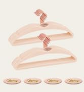 ManGotree Velvet Coat Hangers with Empty Aromatherapy Boxes, Non-Slip Short Neck Hangers, Ultra-T...