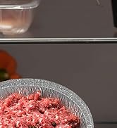 LEGLO 6'' Round Tin Foil Cake Pans - Round Cake Pan Baking Container Pack of 50 Foil Pan Aluminum...