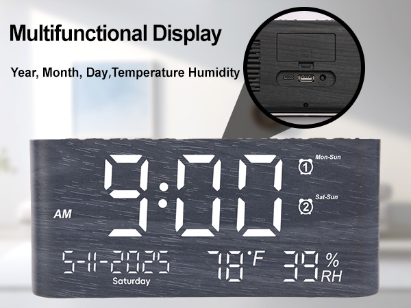 digital alarm clock for bedroom