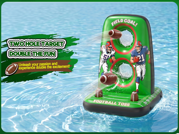 Built-in Football holders and Catch Nets
