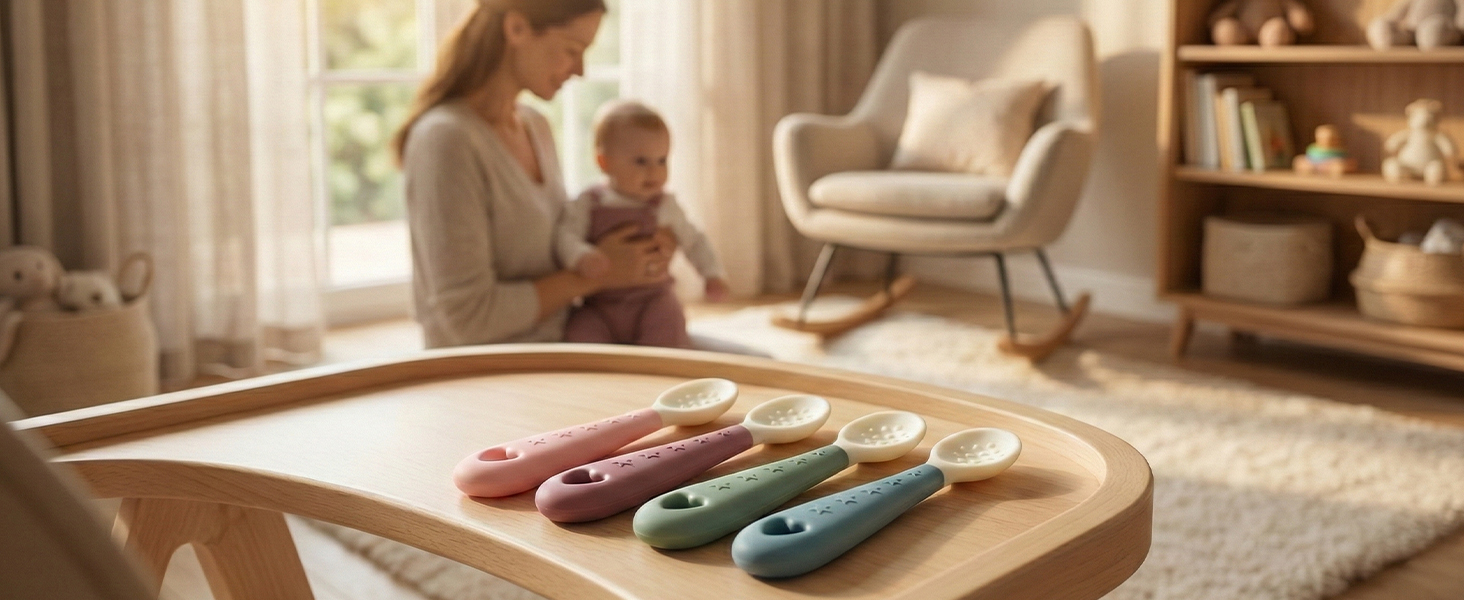 Silicone Baby spoons