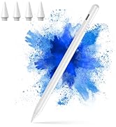 Stylus Pen for iPad 2018-2024 - 20-Mins Fast Charge for Apple Pencil with Tilt & Palm Rejection, ...