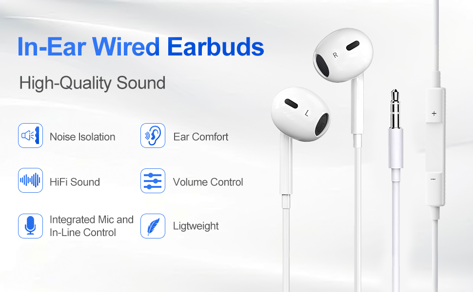 Earbuds wired Wired earbuds Earphones wired Wired earphones Headphones wired Wired headphones