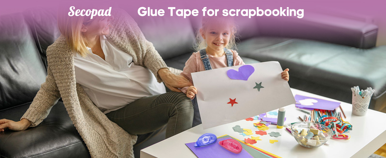Glue tape for scrapbooking