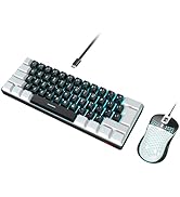 RedThunder 60% Gaming Keyboard and Mouse Combo, Ultra-Compact 61-Key RGB Backlit Mini Keyboard, L...