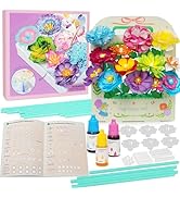 Paper Flower Science Kit, Paper Flower Crafts for Kids, Color Changing Flowers Bouquets DIY Arts ...