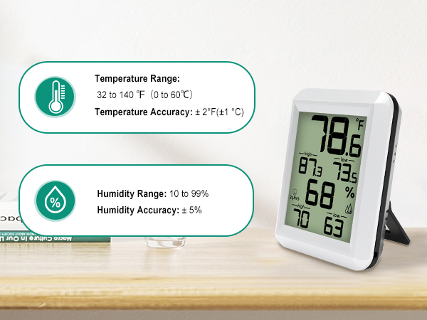 Digital Hygrometer Indoor Thermometer Humidity Meter
