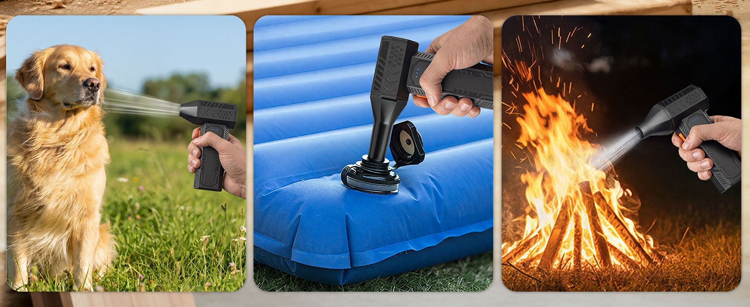 Electric Air Duster for Dog Fire Inflatables