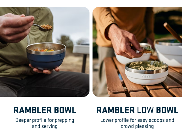 original rambler bowl and rambler low bowl