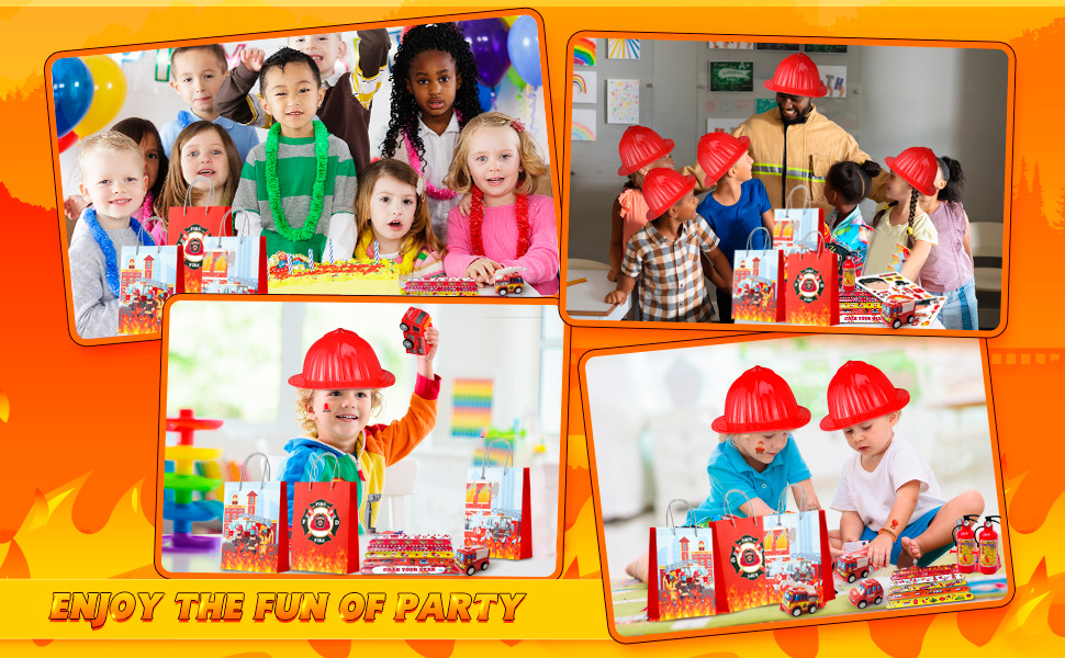 firefighter birthday slap bracelets