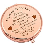 Sponsor Appreciation Gift Compact Makeup Mirror Addiction Recovery Gift Confirmation Sponsor Gift...