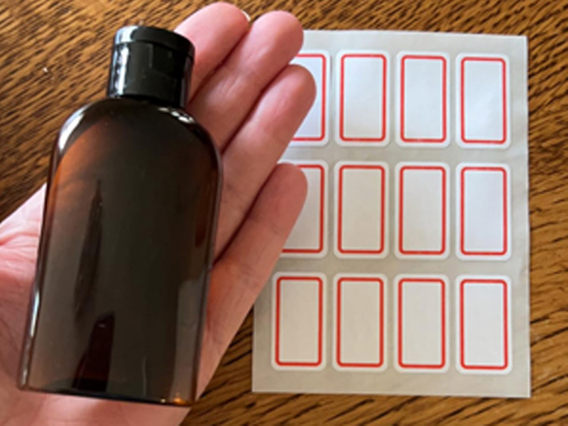 small plastic bottles